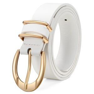 2442 Women's Leather Belts For Jeans Pants Dresses, Fashion Black Brown